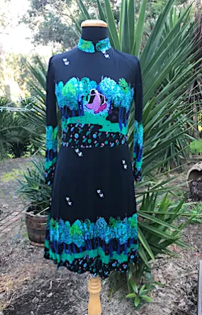 1970s Dress #C248  FREE AUS POSTAGE