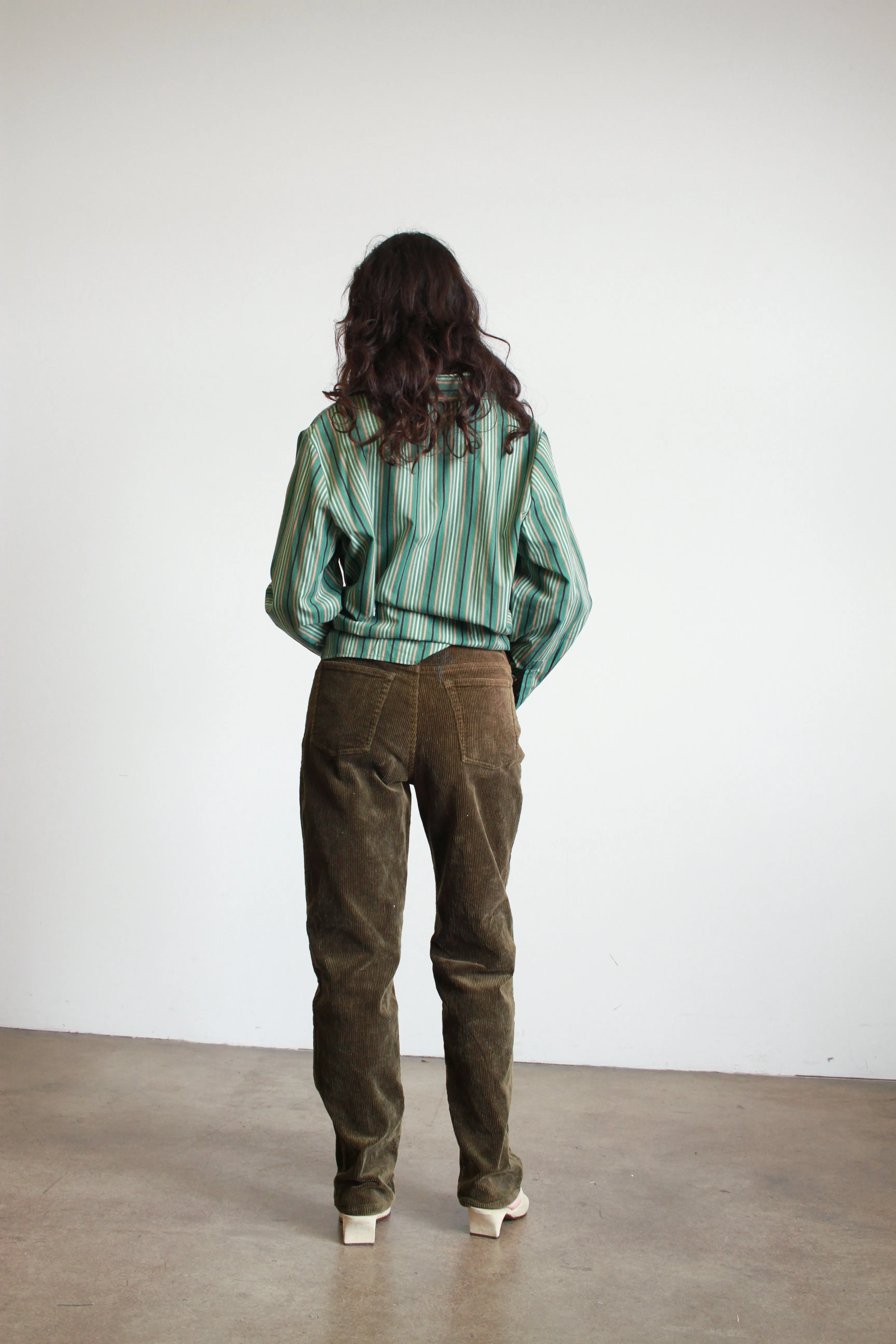 1990s Ralph Lauren Olive Corduroy Pants