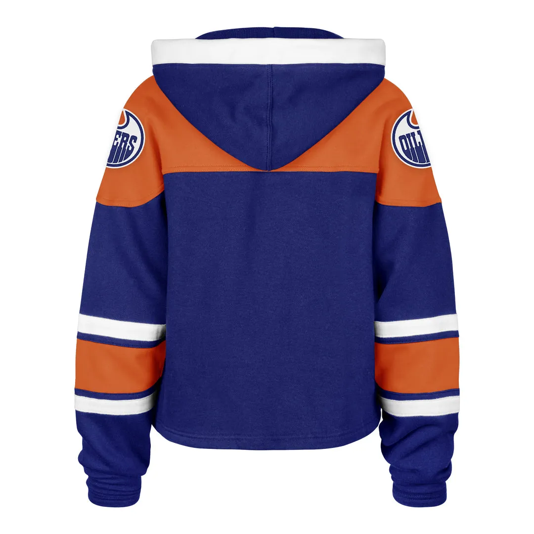 '47 Brand Women's NHL Edmonton Oilers Cropped Lacer Hoodie