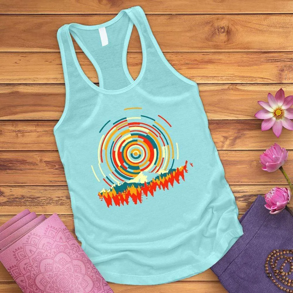 Abstract Sunrise Tank Top