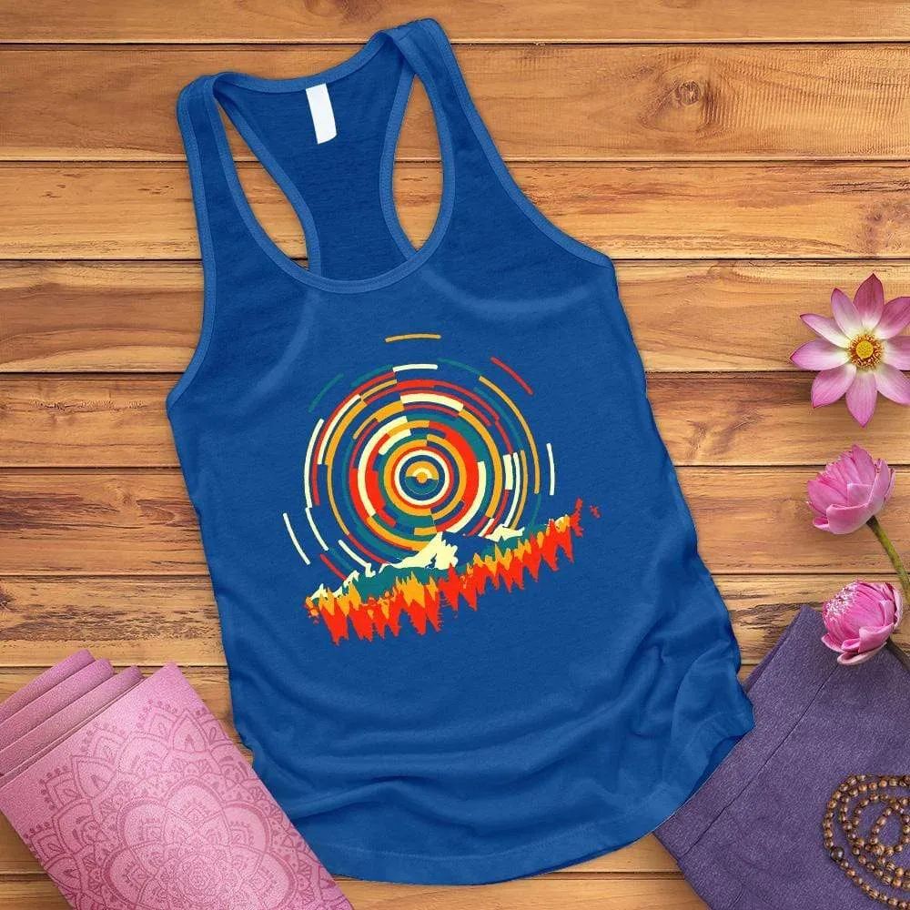 Abstract Sunrise Tank Top