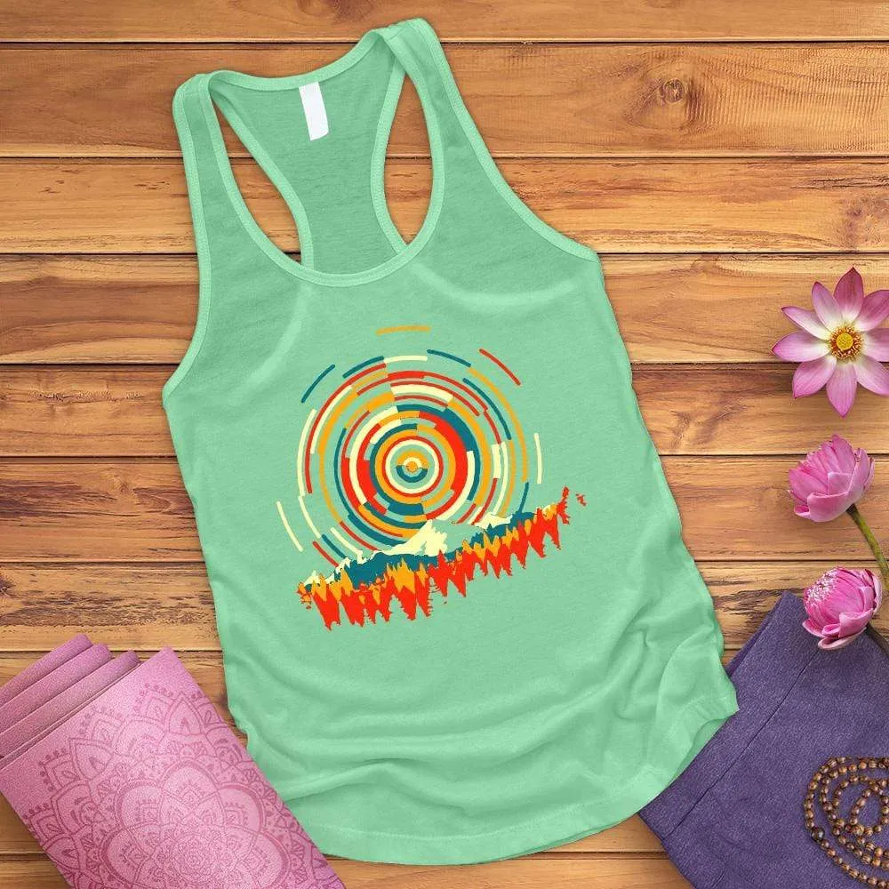 Abstract Sunrise Tank Top