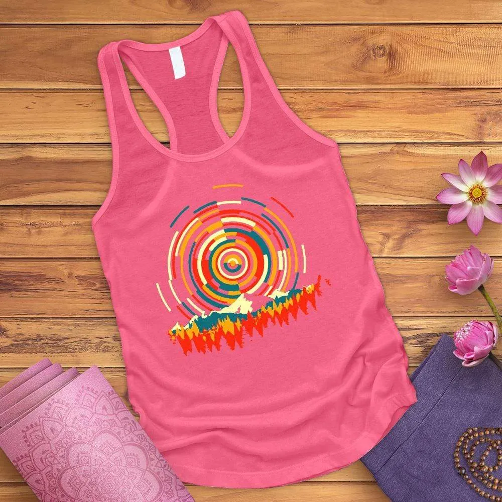 Abstract Sunrise Tank Top