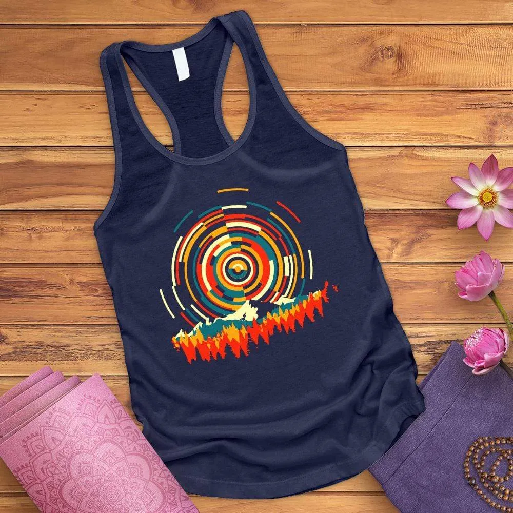 Abstract Sunrise Tank Top