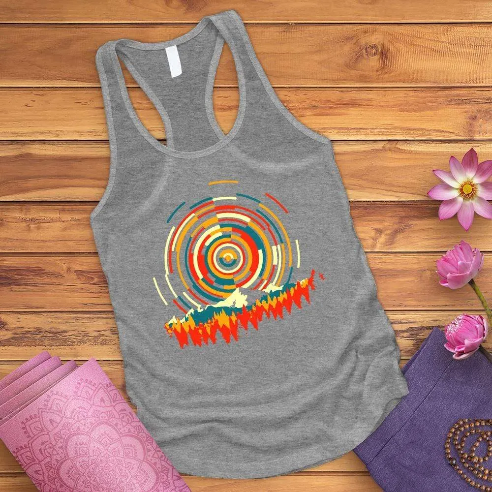 Abstract Sunrise Tank Top