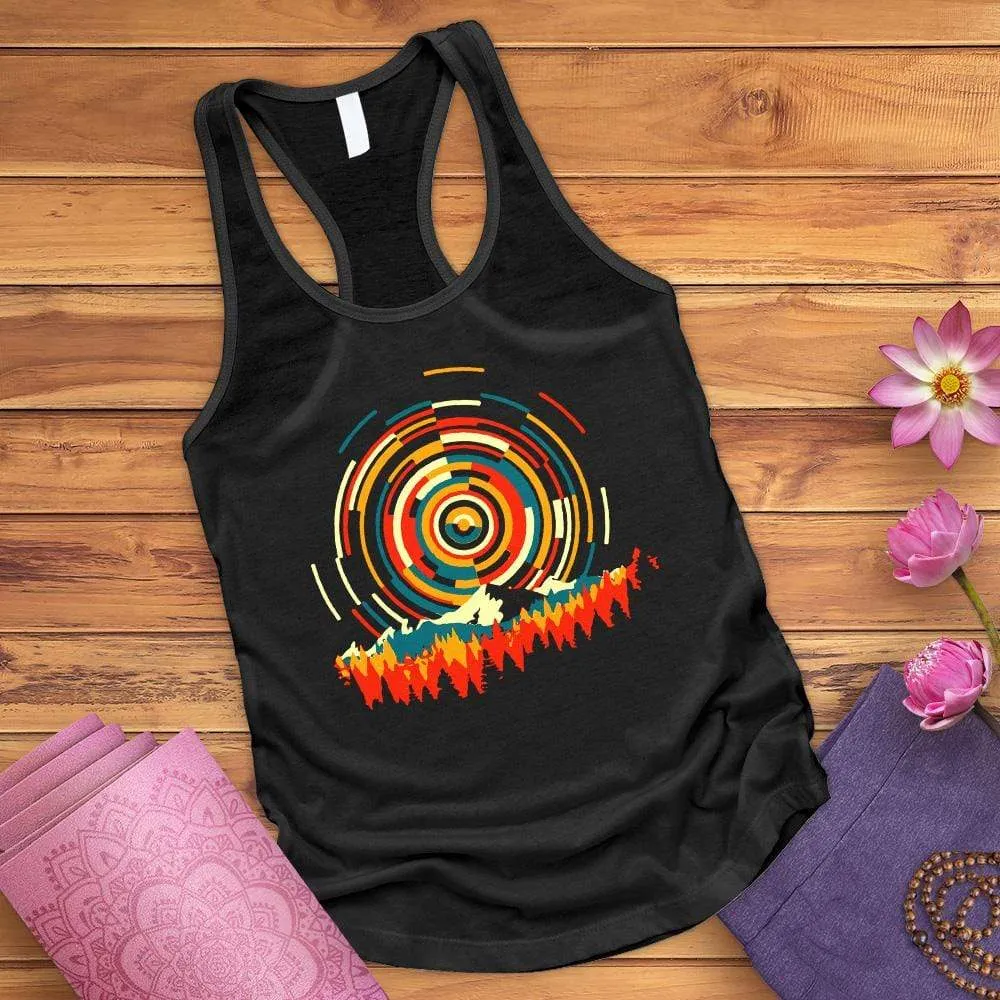 Abstract Sunrise Tank Top