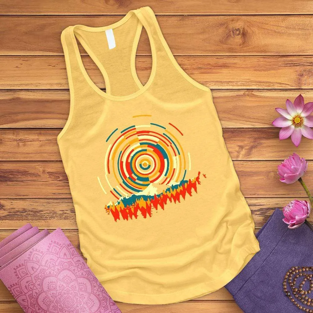 Abstract Sunrise Tank Top