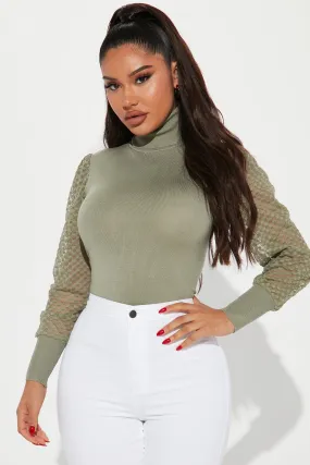 Admire Me Turtleneck Sweater - Sage