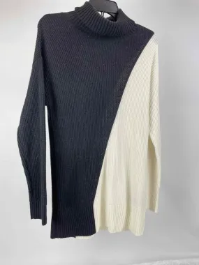 Alfani Size S Black/White Turtleneck Sweater