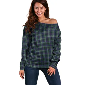 Allardice Tartan Off Shoulder Women Sweater