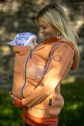 Angel Wings Babywearing Hoodie Cinnamon