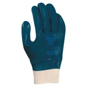 Ansell Hycron Nitrile Coated Gloves, 10, Blue, Fully Coated, 27-602-10