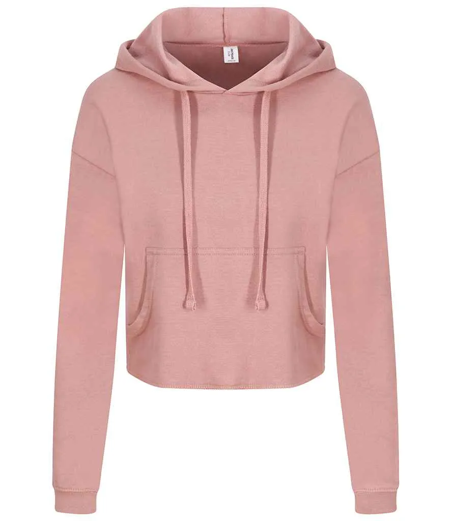 AWDis Ladies Cropped Hoodie | Dusty Pink