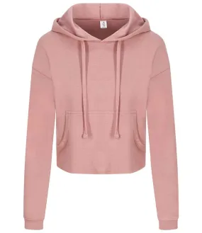 AWDis Ladies Cropped Hoodie | Dusty Pink