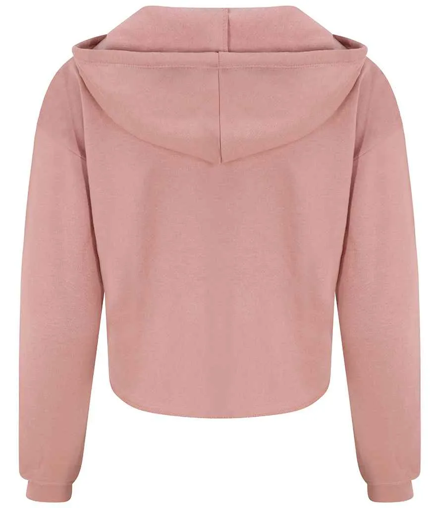 AWDis Ladies Cropped Hoodie | Dusty Pink