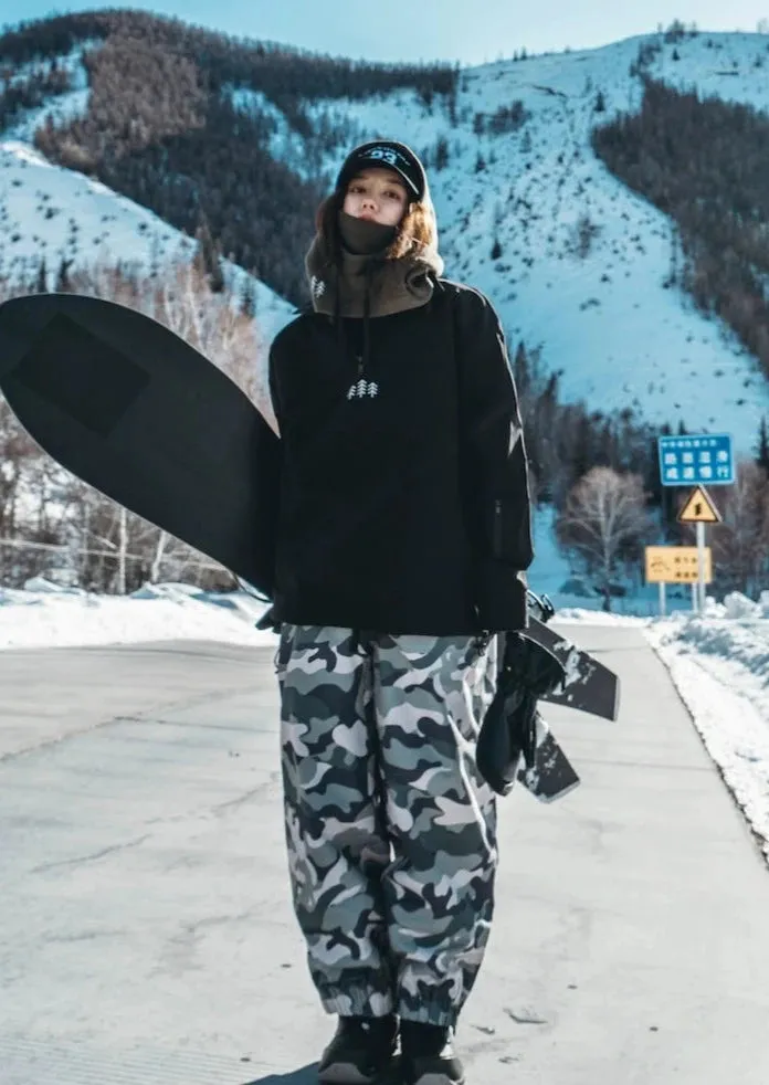 Awka Defender Camo Baggy Ski Snowboard Pants