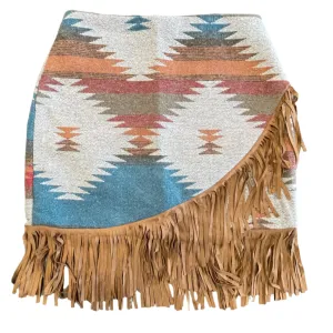 Aztec Fringe Skirt