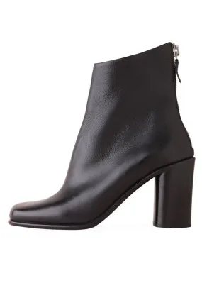 Back Zip Boot with Heel