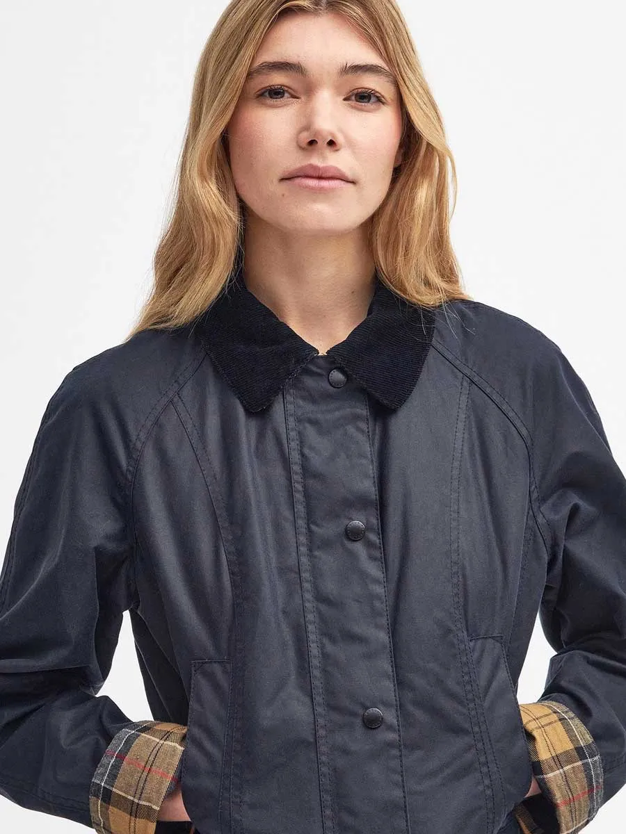 BARBOUR Beadnell Wax Jacket - Women's - Navy