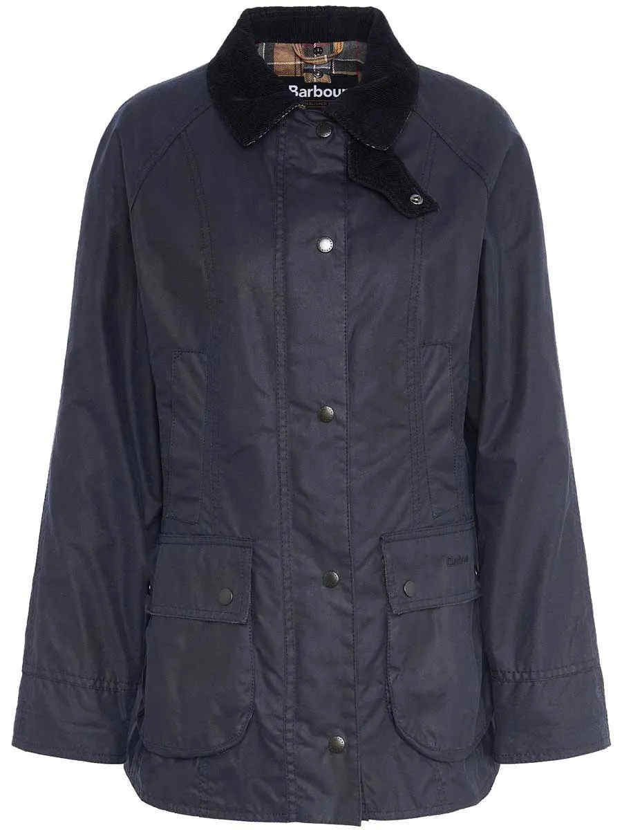 BARBOUR Beadnell Wax Jacket - Women's - Navy