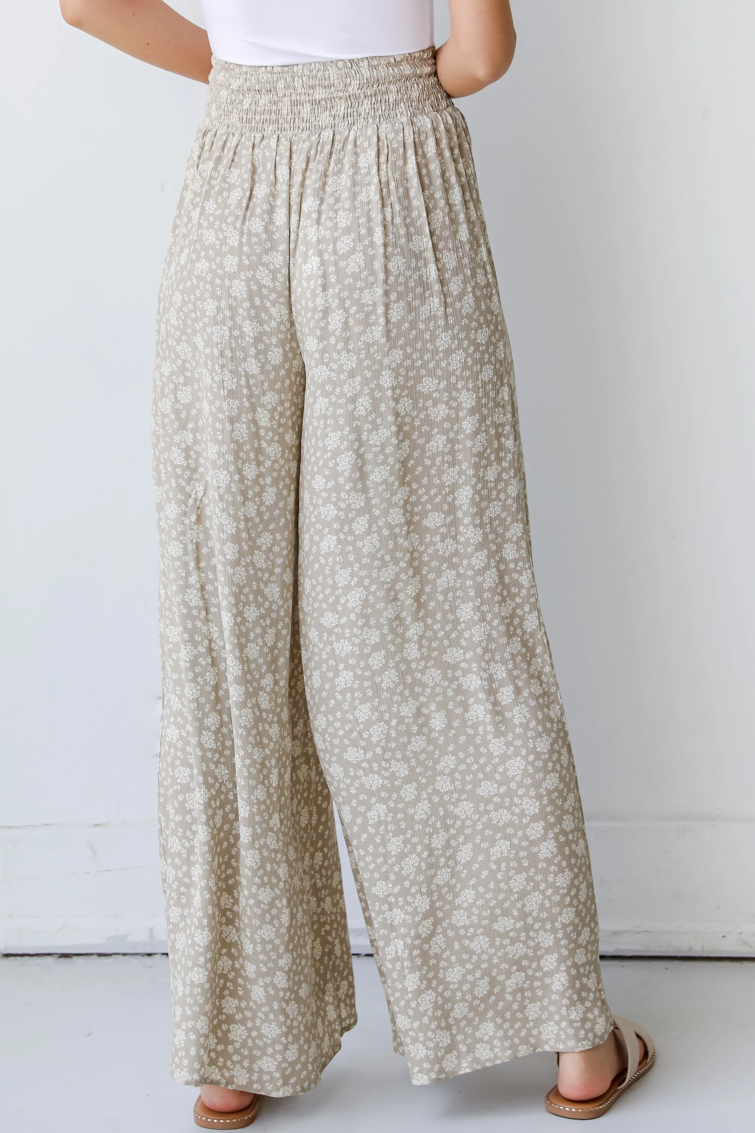 Begin To Bloom Floral Wide Leg Pants