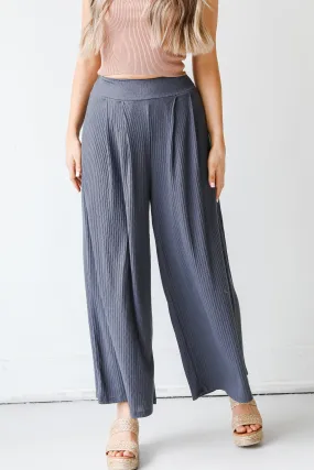 Being Breezy Knit Wide Leg Pants