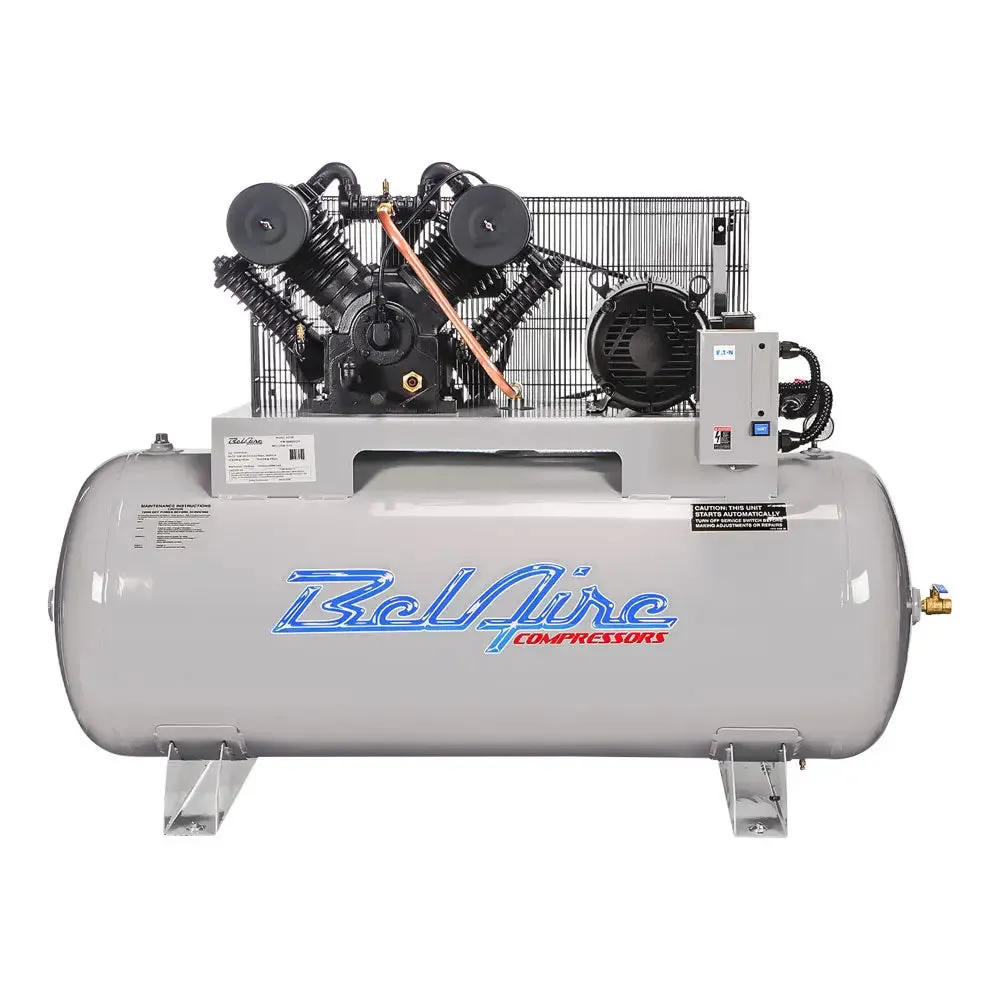 Belaire 6312H4 Iron Series 2-Stage Elec. Compressor, 10HP 120G Horz 460/3