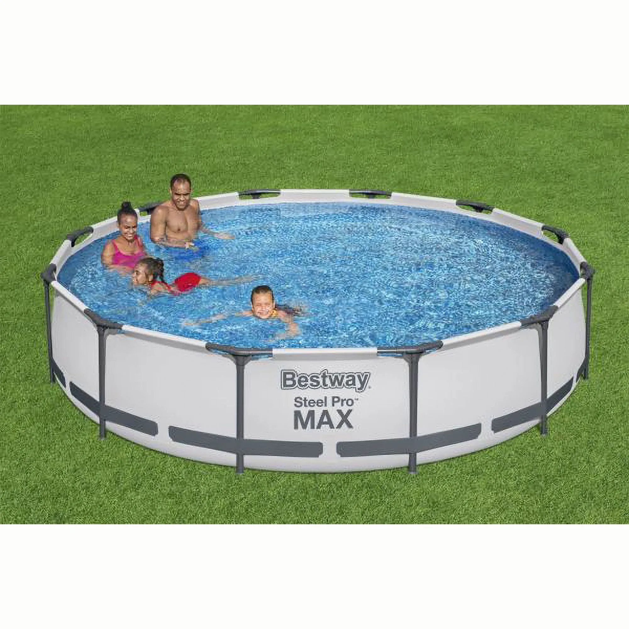 Bestway Steel Pro Max 12' x 30" Round Above Ground Frame Pool & Flowclear Cover