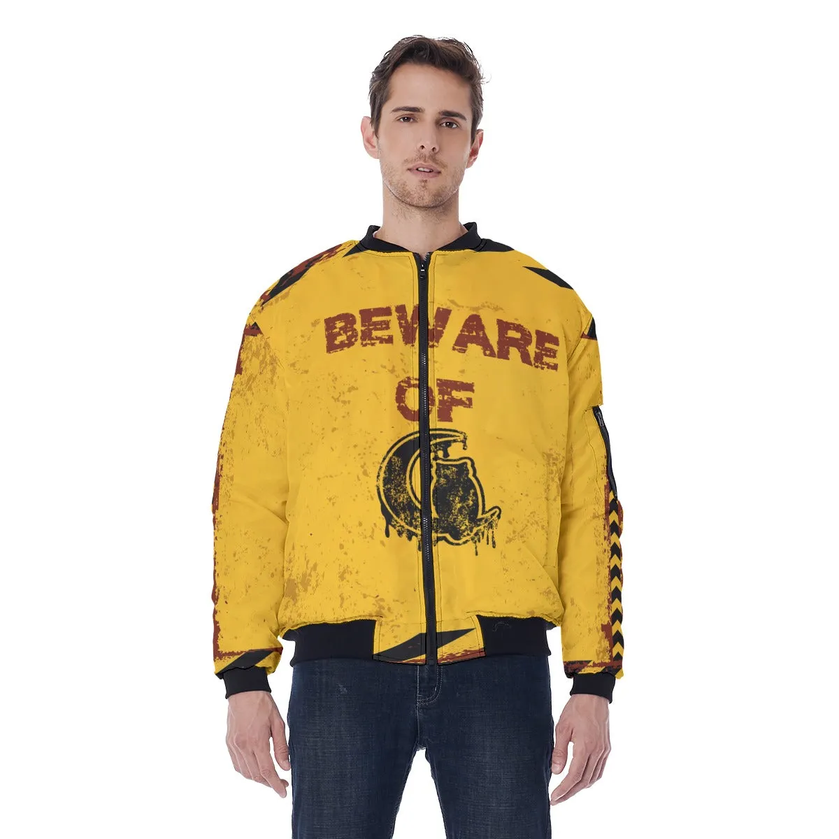 BEWARE Bomber Mens Jacket