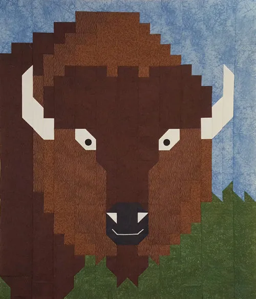 Bison Quilt Pattern CQ-009w  - Wholesale Product