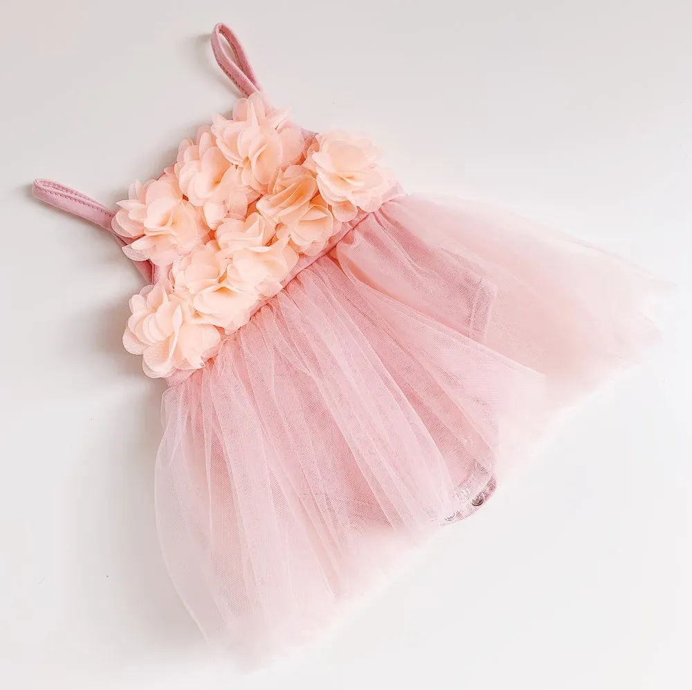 Bluish Baby Ellie Tutu Dress - Blush