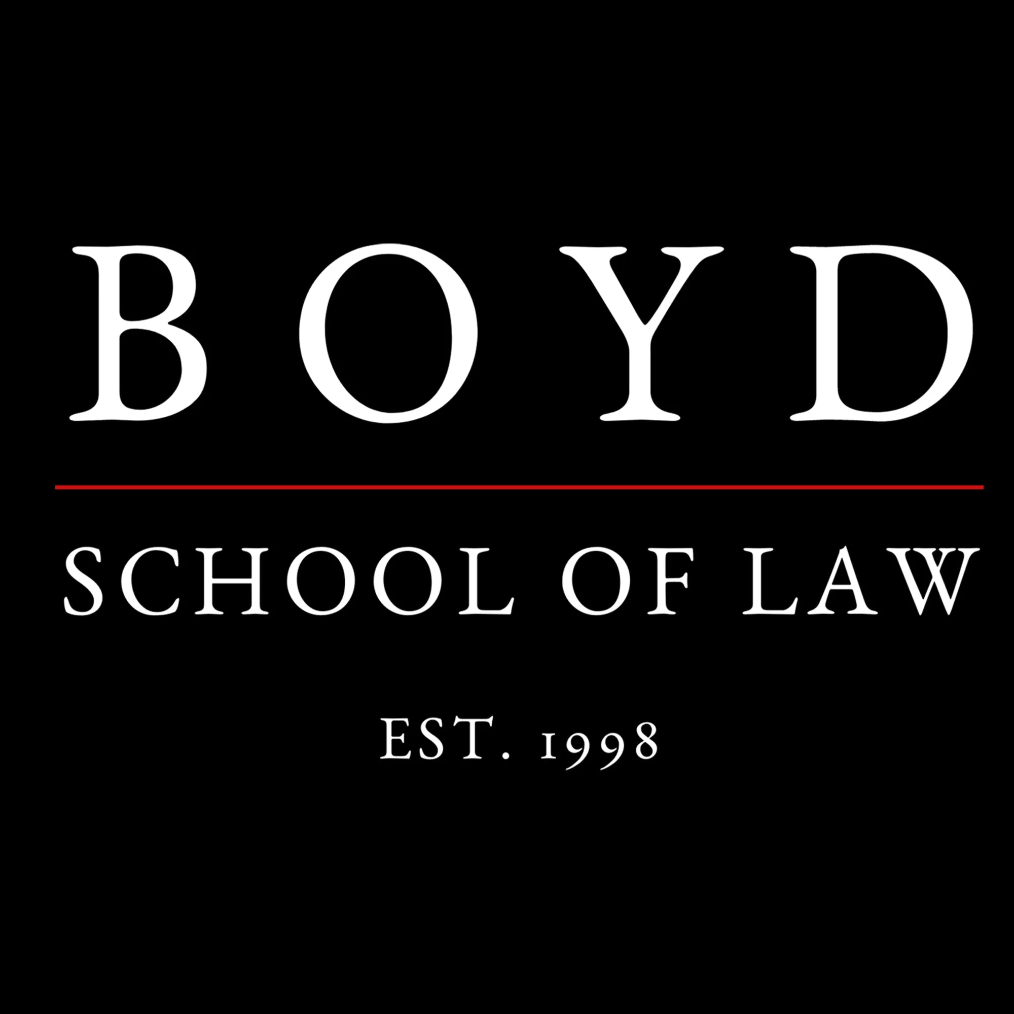 Boyd Apparel School of Law Pullover Hooded Sweatshirt- Black