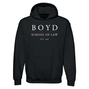 Boyd Apparel School of Law Pullover Hooded Sweatshirt- Black