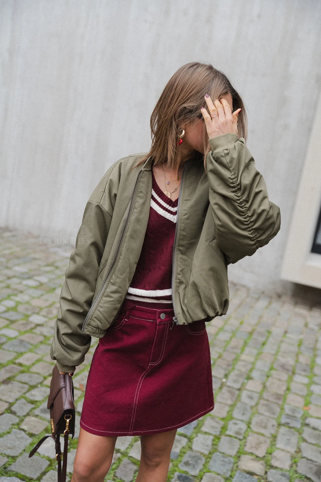 Brooke bomber jacket khaki