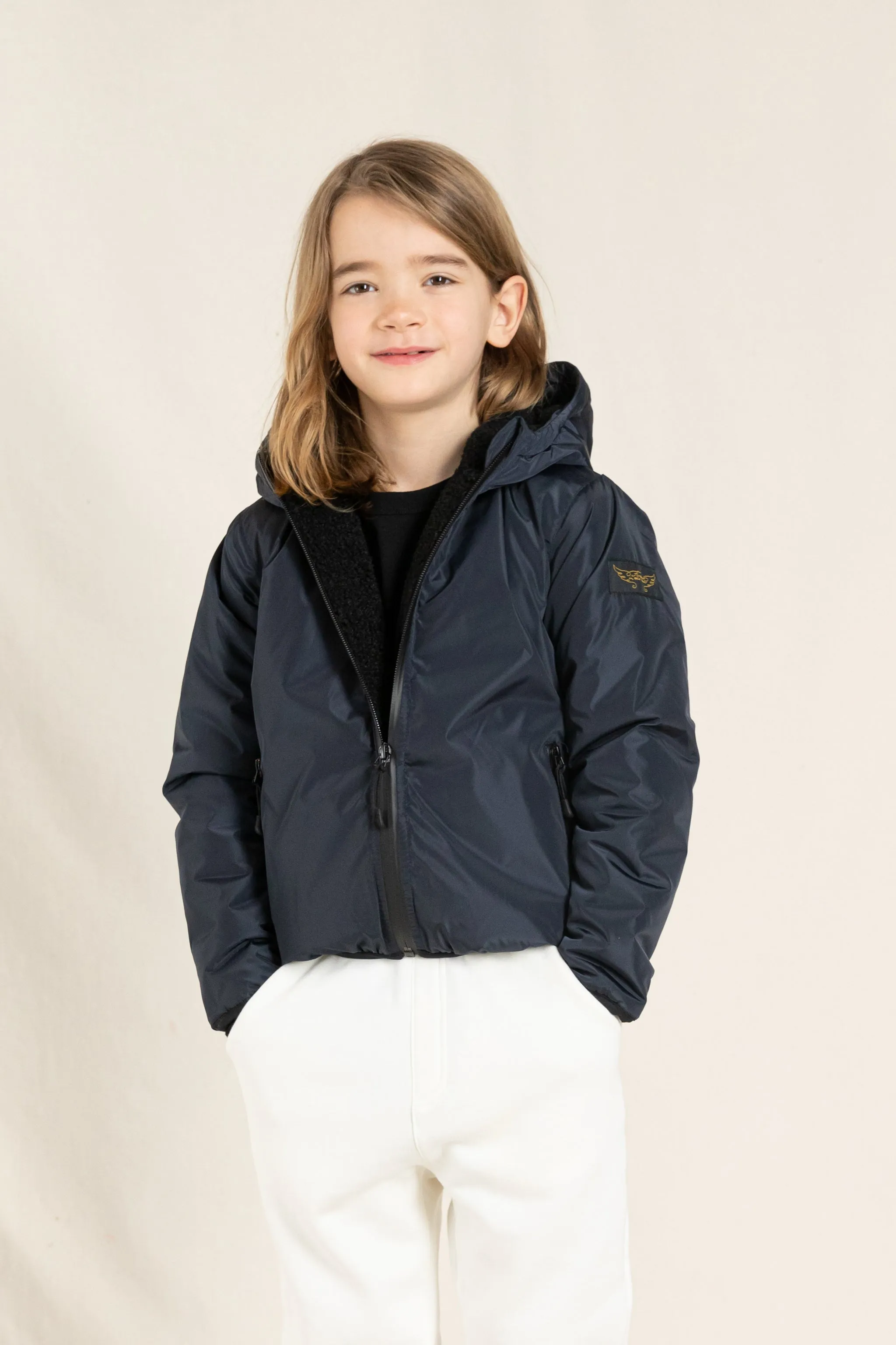 BUCKLEY RAIN Navy - Hooded Jacket