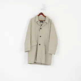 Bugatti Men 40 50 M Coat Beige Vintage 2in1 Removable Lining Classic Overcoat