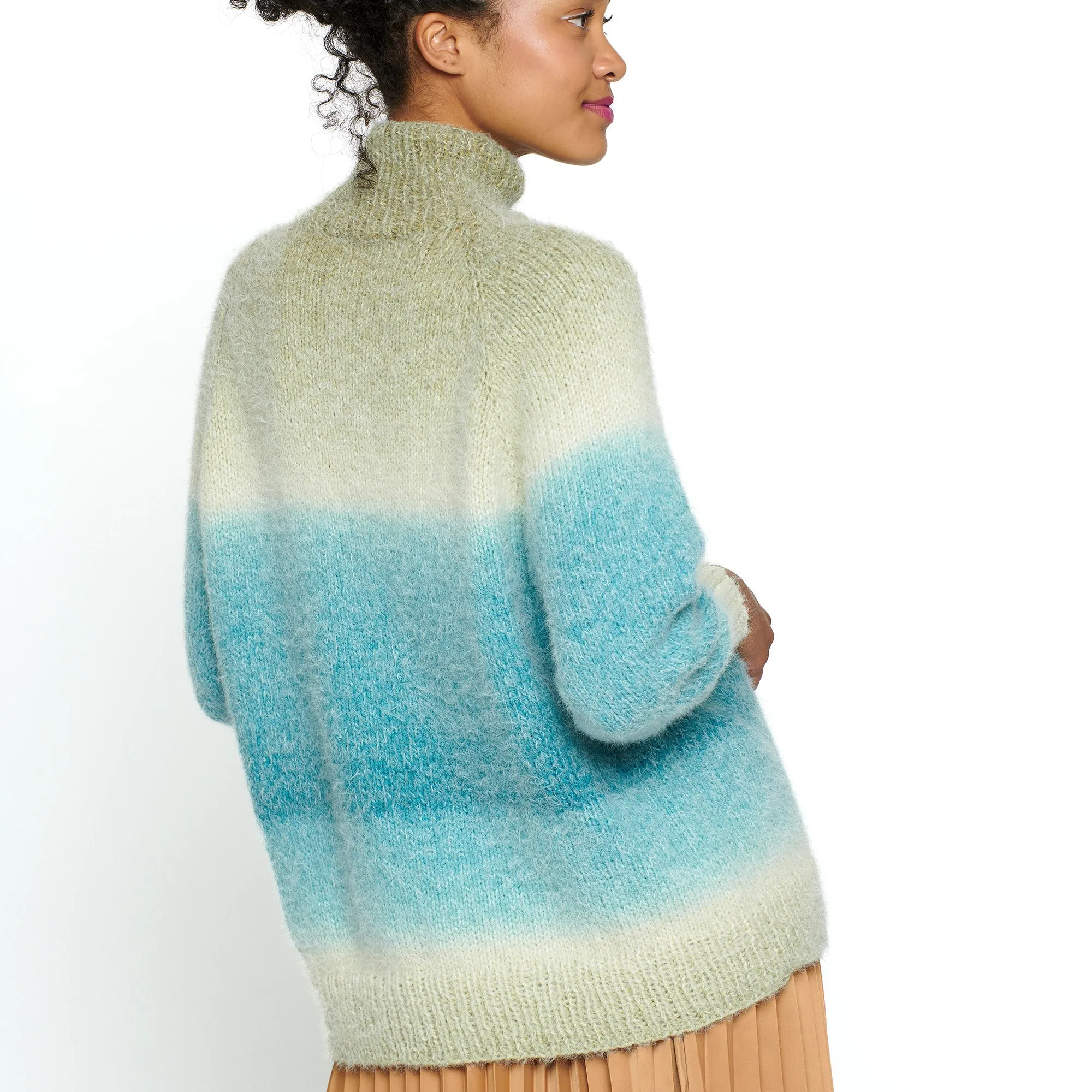 Caron Turtleneck Knit Pullover