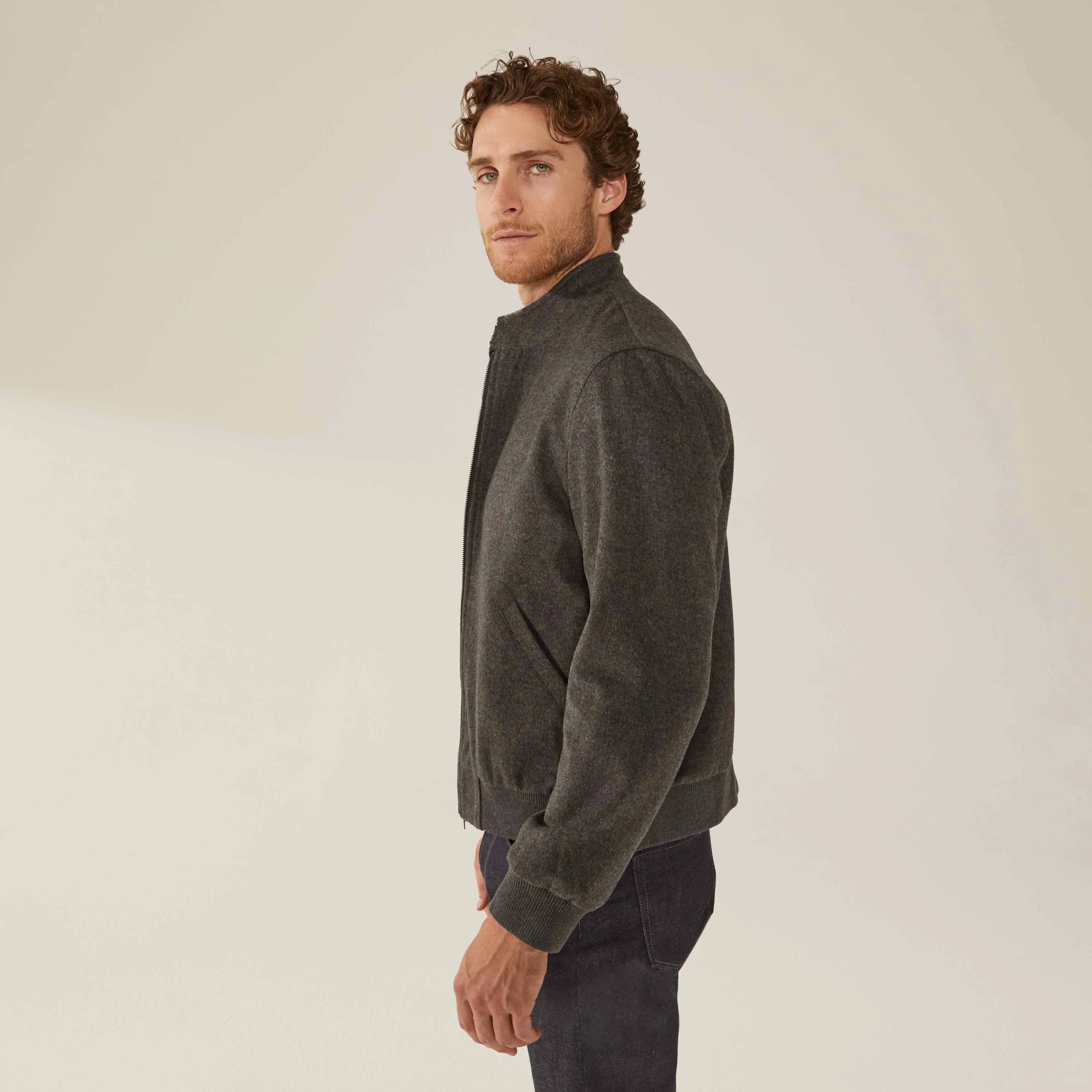 Chase Cashmere-Wool Bomber Jacket