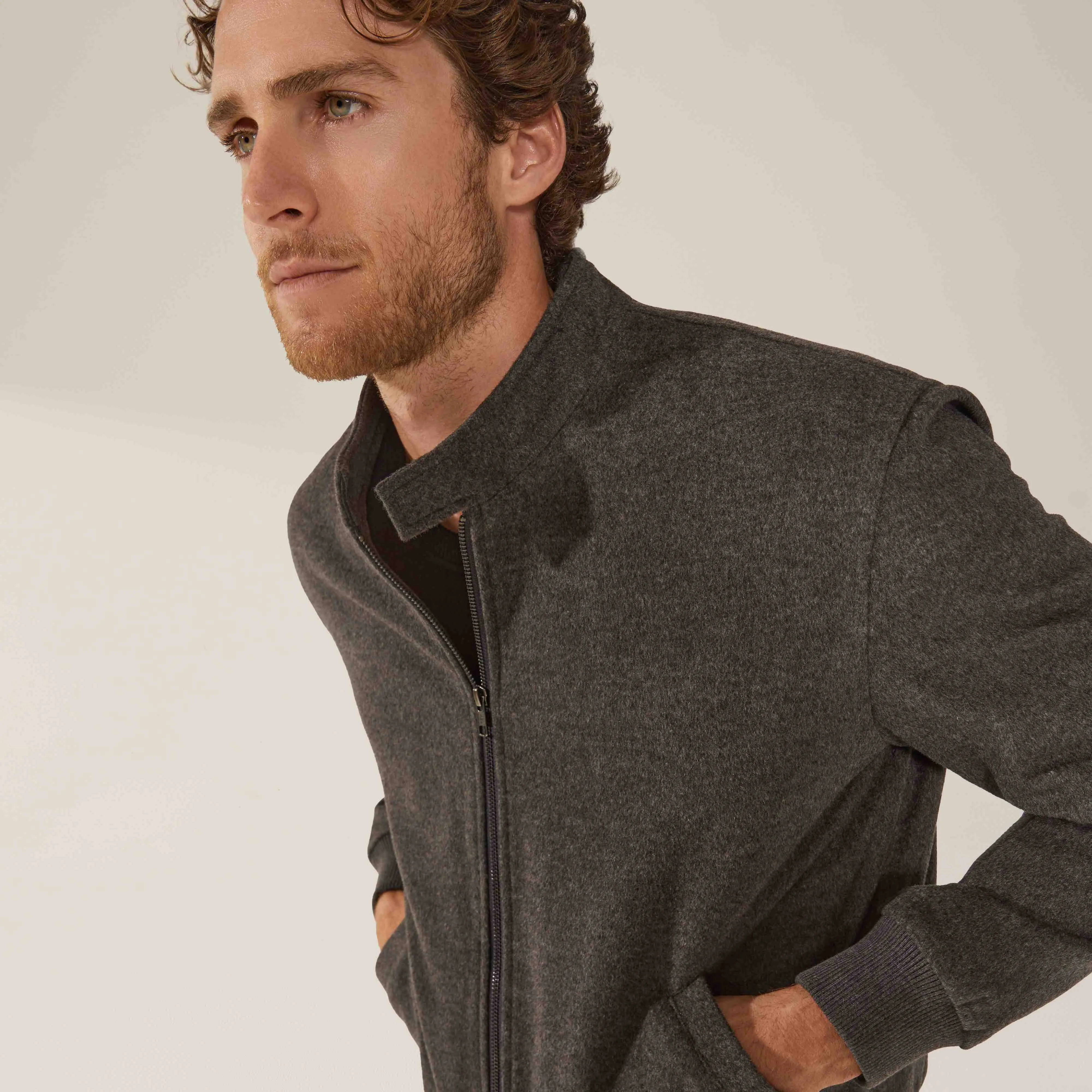 Chase Cashmere-Wool Bomber Jacket