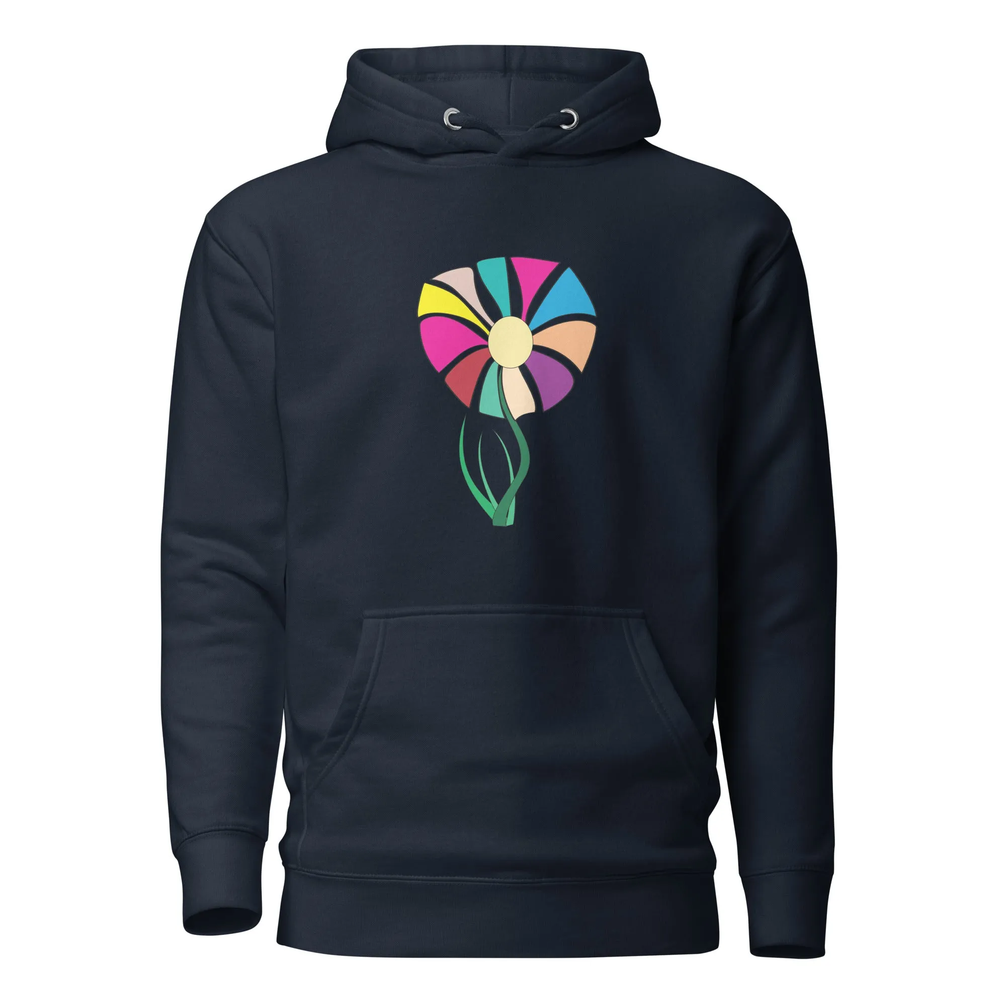 Chic Floral Print Graphic Hoodie – Perfect for Everyday Style - Stylish Flower Print Hoodie - Trendy Elegant Graphic Hoodie