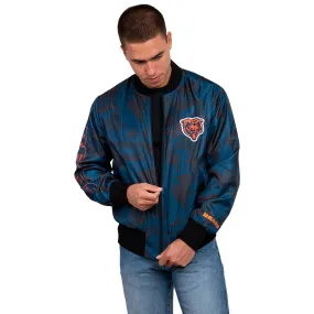 Chicago Bears NFL Mens Camo Bomber Jacket