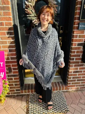 Colette Poncho Grey