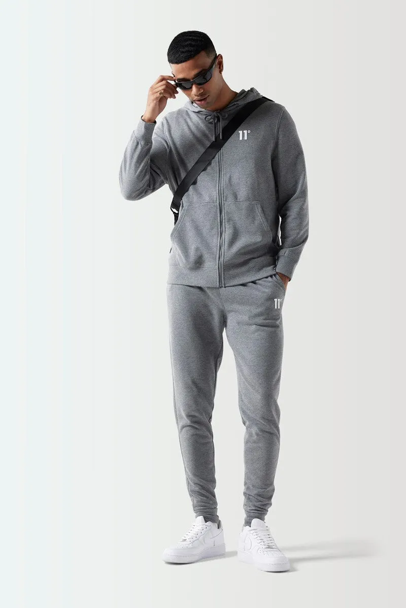 Core Full Zip Hoodie - Charcoal Marl