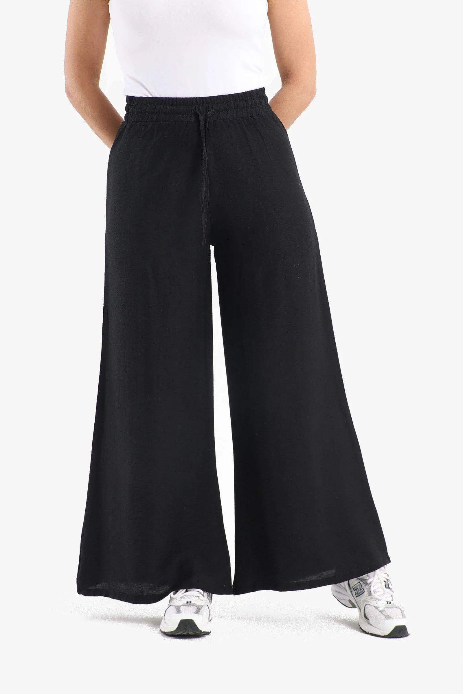 Cotton Wide Leg Lounge Pants