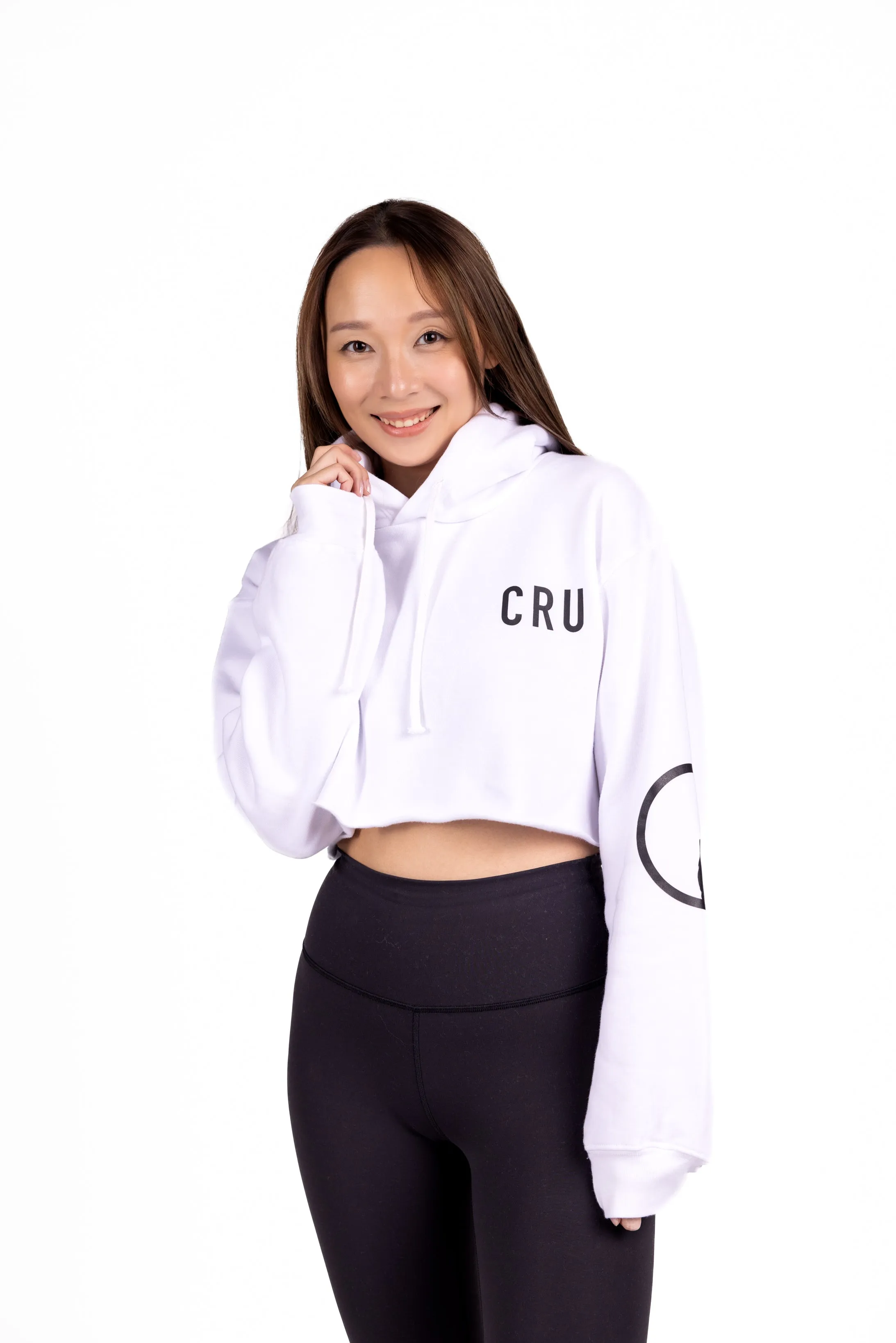 CRU Cropped Fleece Hoodie