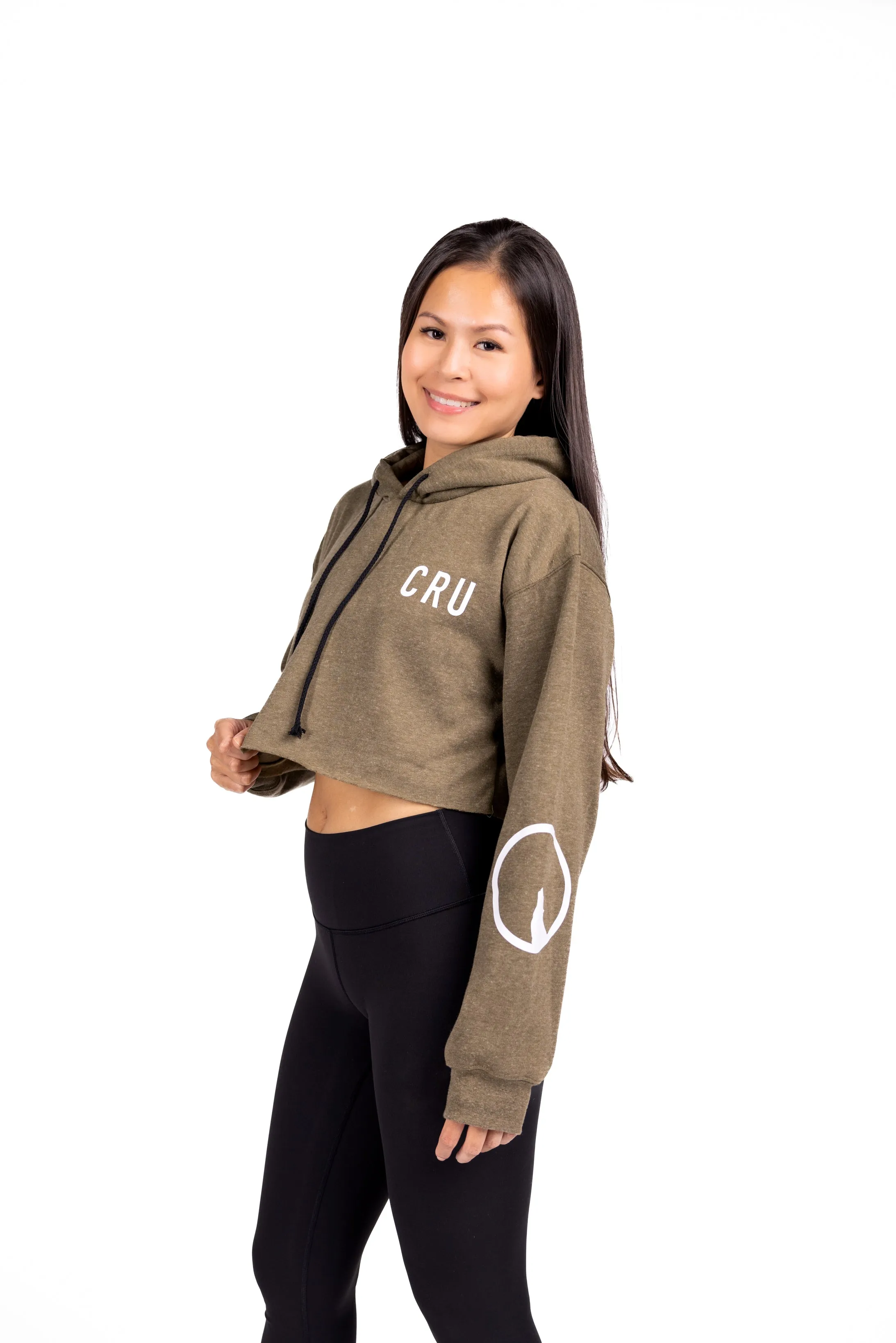 CRU Cropped Fleece Hoodie