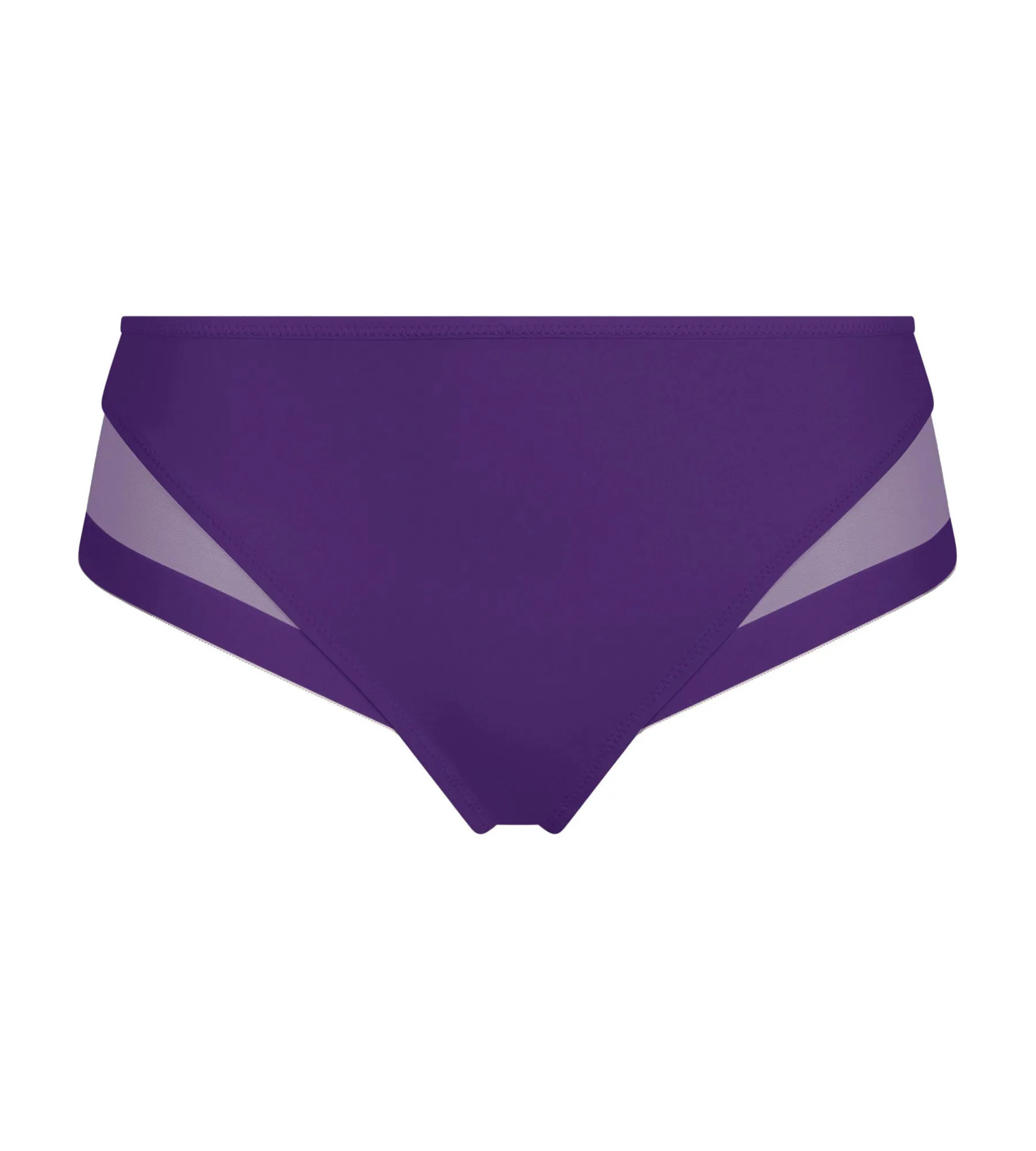 Culotte midi en microfibre et tulle Violet Précieux Dim Generous