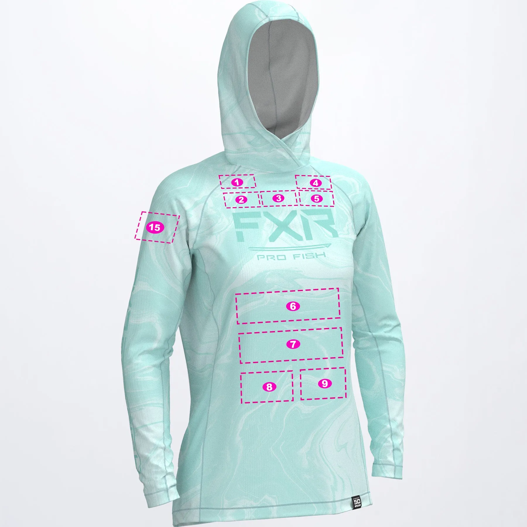 Custom Women's Derby UPF Pullover Hoodie