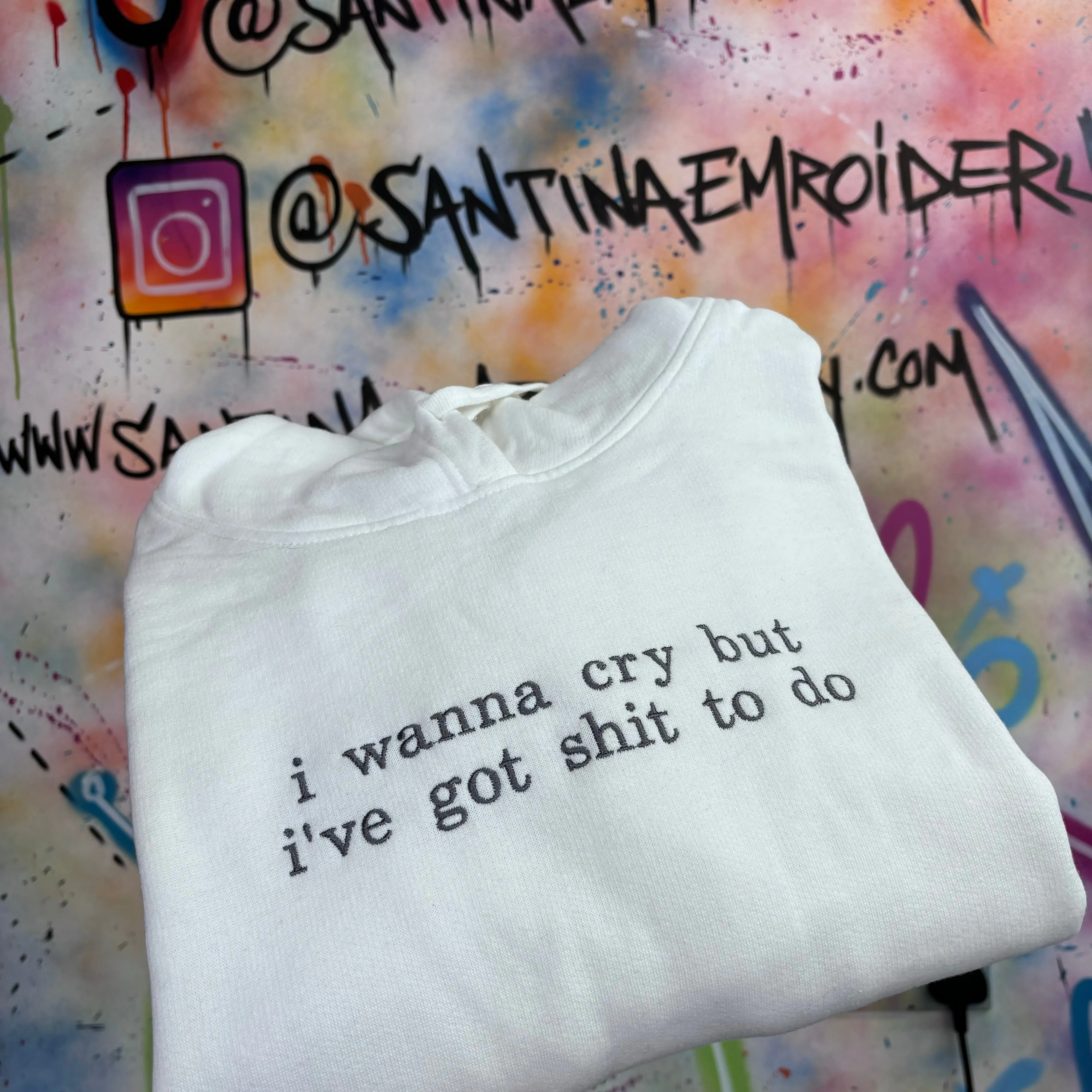 Customise with YOUR OWN SLOGAN / TEXT tshirt sweater or hoodie