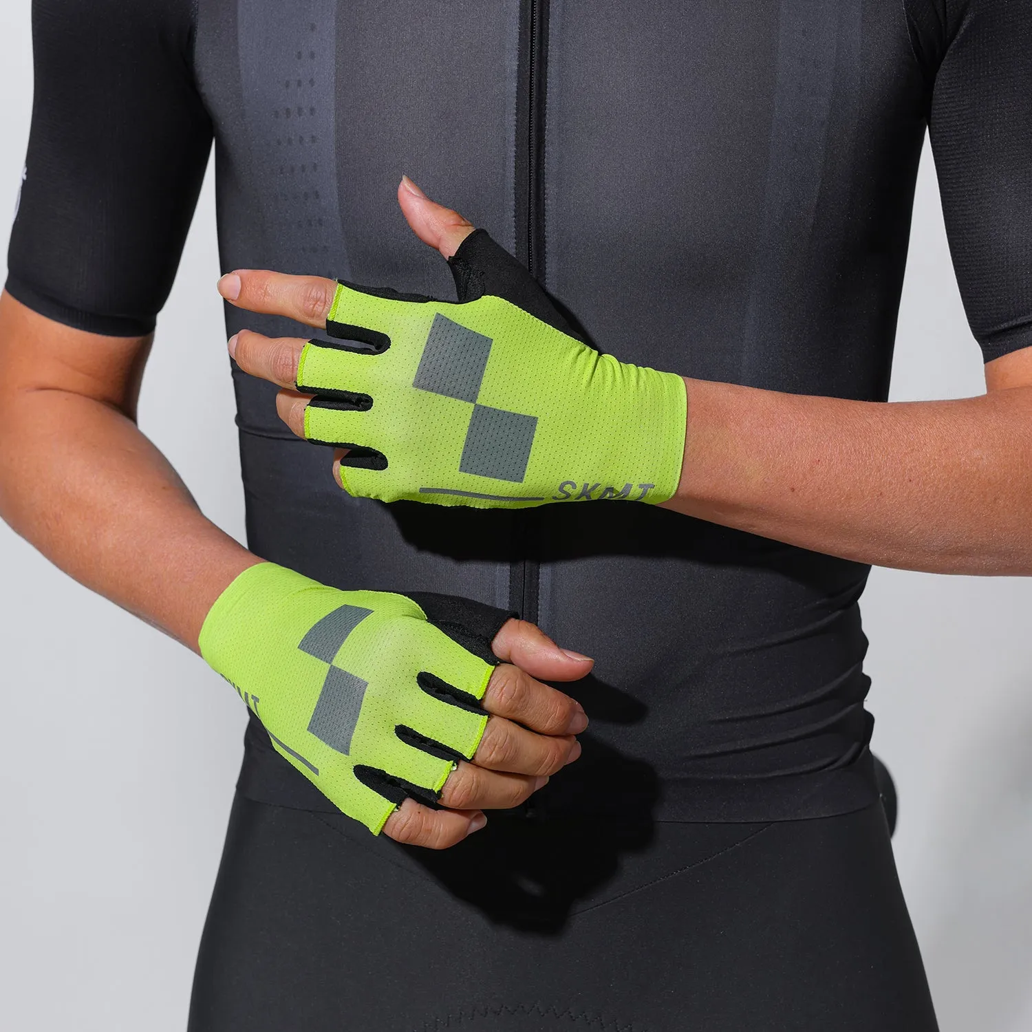 Cycling Half Finger Gloves Number 2 Yellow Green